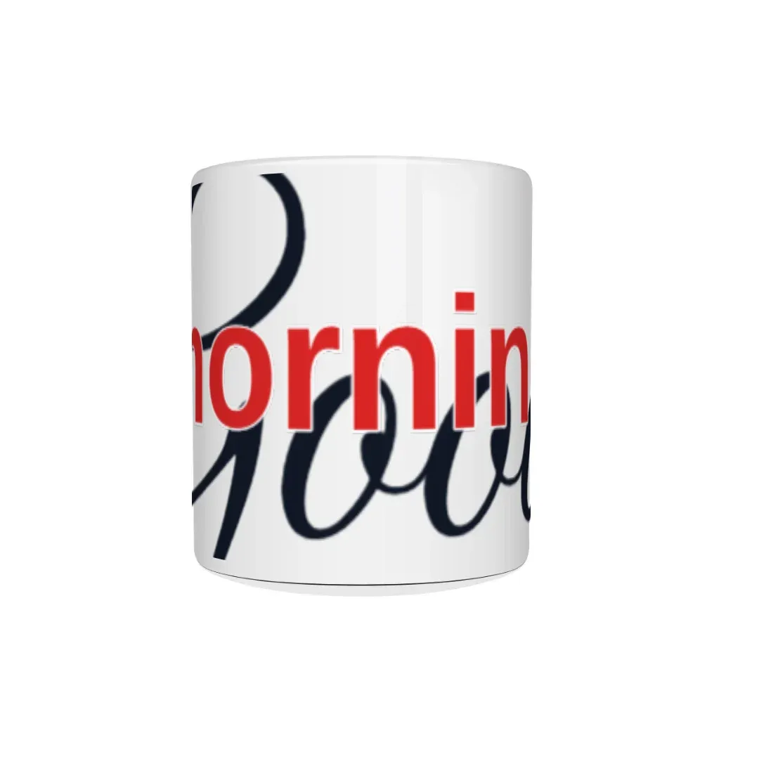 Good Morning Mug - Minimalist, front view