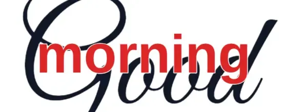 Good Morning Mug - Minimalist, design view