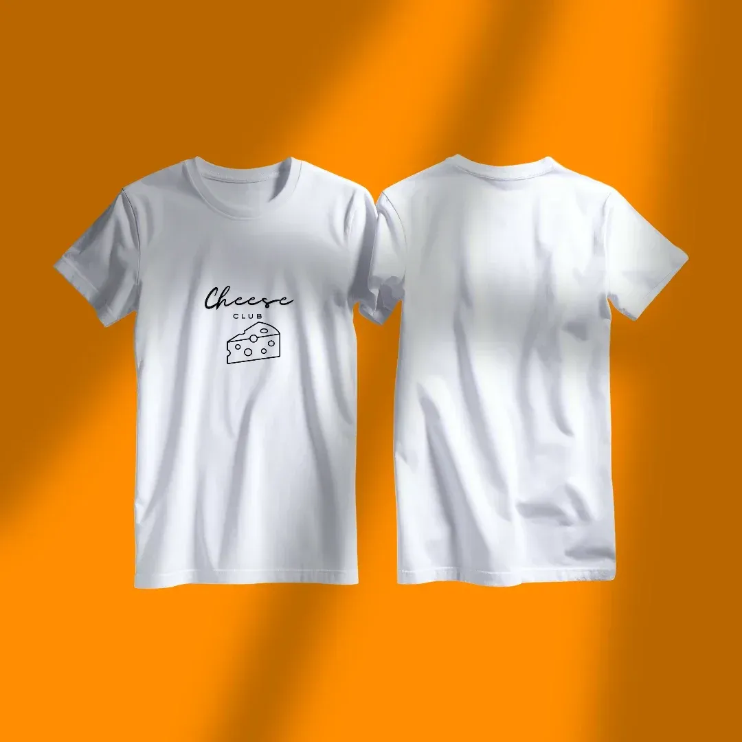 Cheese Club - Minimalist Trendy Tee, window light view