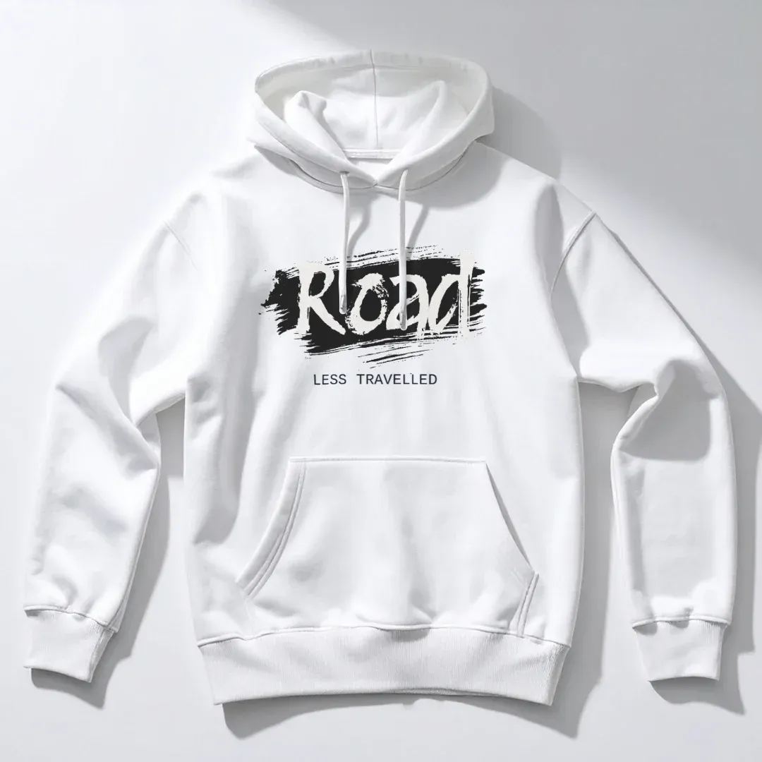 ROAD – Less Travelled | Graffiti Streetwear Hoodie, studio view