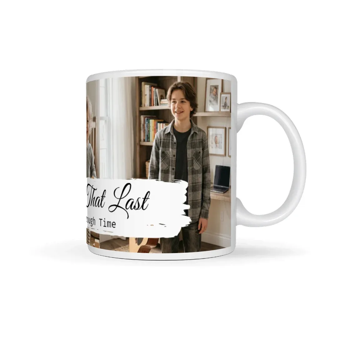 Journey Through Time - Photo Mug, on a mug